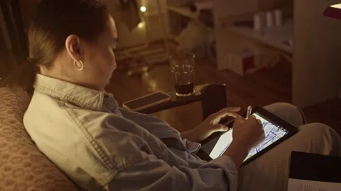 Girl work in the workshop Stock Footage 234875589