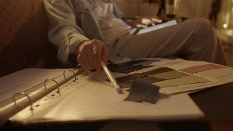 Girl work in the workshop Stock Footage 234875611