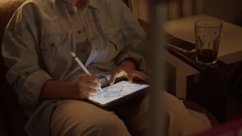 Girl work in the workshop Stock Footage 234875626