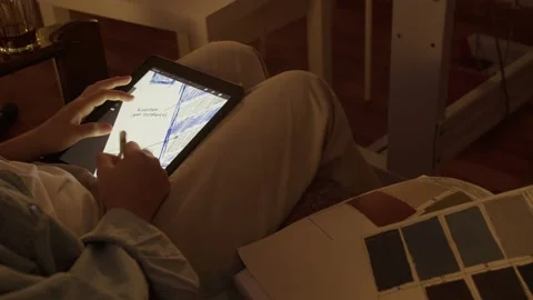 Girl work in the workshop Stock Footage 234875728