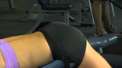 Girl working out Stock Footage 33607330