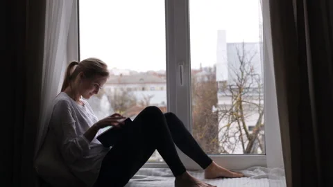 Girl writes a diary Stock Footage 101233912