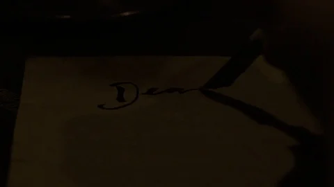 Girl writes in her diary Stock Footage 101110354