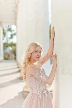 Girl&amp;dress_02 Stock Photos