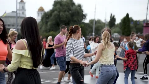 Girls dance bachata Stock Footage 170065631