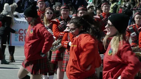 Girls Dancing at Parade Video stock 87429983