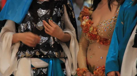 Girls dresses Stock Footage 33268465