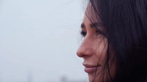 Girls face close up. Stock Footage 120128682