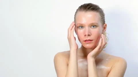 Girl's face Stock Footage 18182086