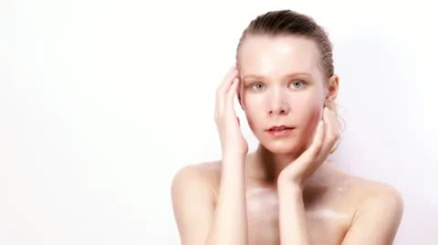 Girl's face Stock Footage 18182092