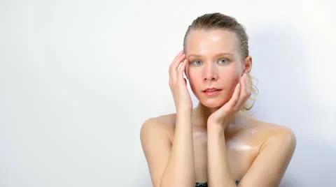 Girl's face Stock Footage 18182096
