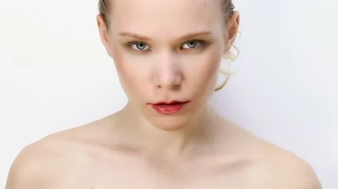 Girl's face Stock Footage 18194847