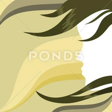 Girl's face Stock Illustration