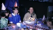 Girls Gather For Birthday Party At Local Restaurant 1950S Family Home Movie 5948 Stock Footage