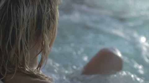 Girls Having fun in jacuzzi Video stock 34574173