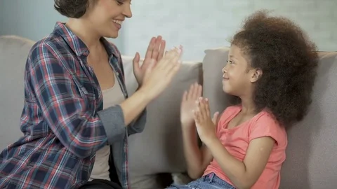 Girls having fun tickling each other and... | Stock Video | Pond5