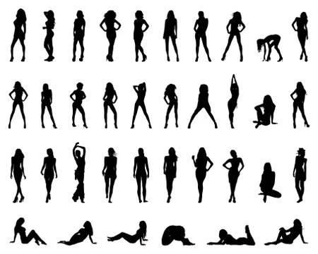 Girls Stock Illustration