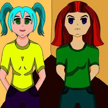 Girls Stock Illustration
