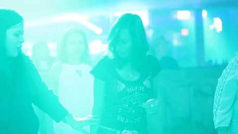 Girls line dancing Video stock 89982927