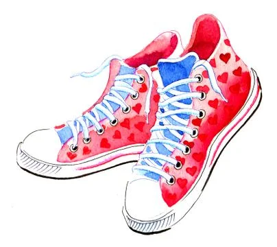 Girls shoes Stock Illustration