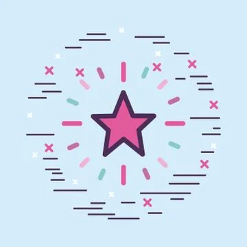 Girly icon over background image Ilustração Stock