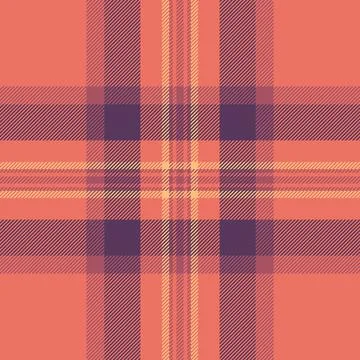 Girly pattern vector seamless, sheet texture textile plaid. Fluffy tartan b.. Stock Illustration