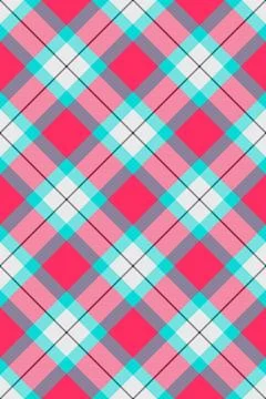 Girly vector textile plaid, postcard fabric check tartan. Pyjamas texture b.. Stock Illustration