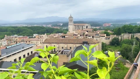 Girona cathedral Stock Footage 279935405