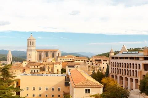 Girona. Cathedral Stock Photos