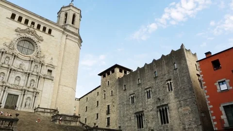 Girona Cathedral. Spain. Stock Footage 71274091