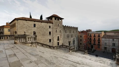 Girona Cathedral. Spain. Stock Footage 71274098