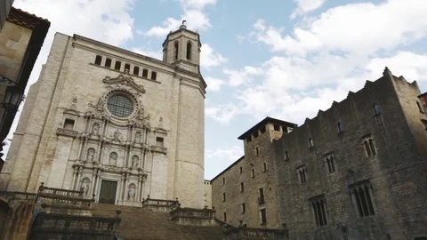 Girona Cathedral. Spain. Stock Footage 71274227