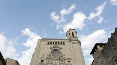 Girona Cathedral. Spain. Stock Footage 71274328