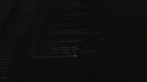 Git Checkout Command Switching to Master Branch Stock Footage 301025664