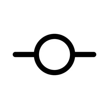 Git commit icon line isolated on white background. Black flat thin icon on .. Illustrazione stock