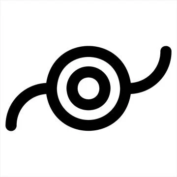 Git line icon vector illustration isolated on white background Stock Illustration