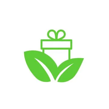 Git of nature icon. Isolated on white background. Stock Illustration