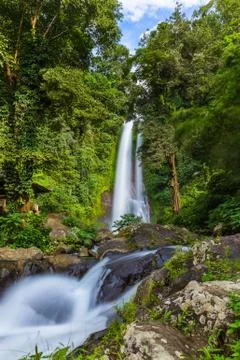 Gitgit Waterfall - Bali island Indonesia Stock-Fotos