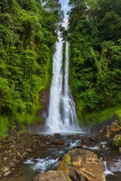 Gitgit Waterfall - Bali island Indonesia Foto stock