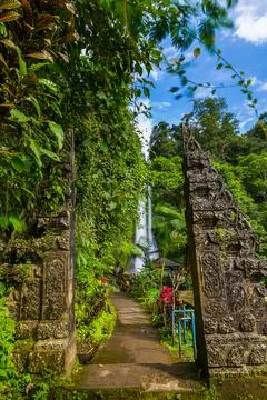 Gitgit Waterfall - Bali island Indonesia Foto stock