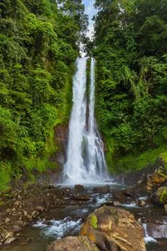 Gitgit Waterfall - Bali island Indonesia Gitgit Waterfall on Bali island I... Stock-Fotos
