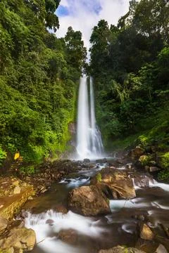 Gitgit Waterfall - Bali island Indonesia Gitgit Waterfall on Bali island I... Stock-Fotos