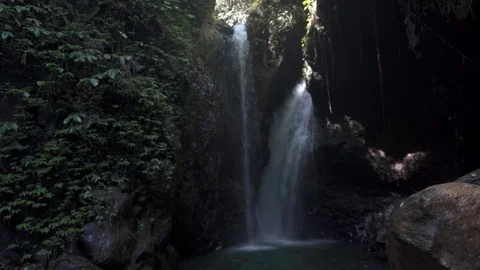 The Gitgit waterfall on the island of Bali. Stock Footage 126032964