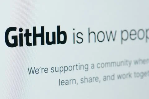 Github home page Stock-Fotos