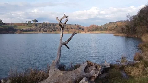 Giulianello lake, Italy Vidéo 123714254