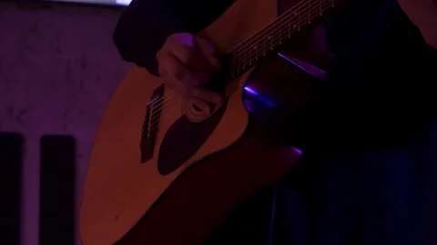 Giutar player Stock Footage 108709305