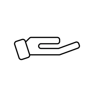 Give alms icon flat design Stock Illustration