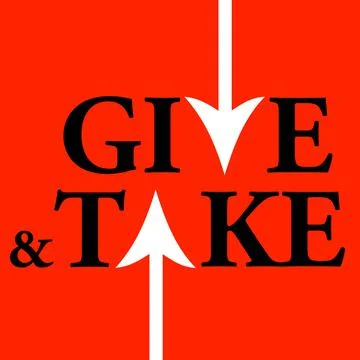 Give and take Stock-Illustration