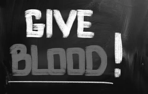 Give blood concept Illustrazione stock