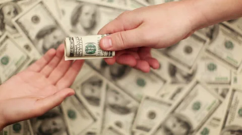 Give Bribe Stock Footage 33912724